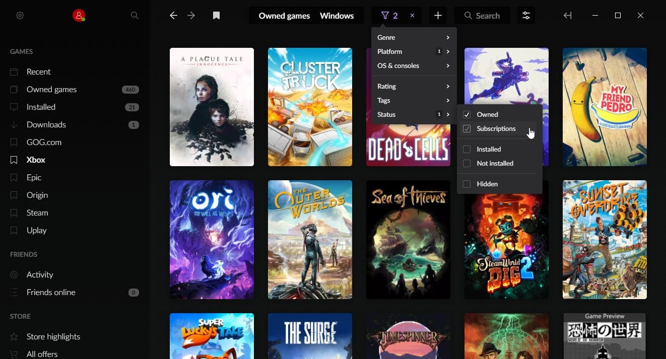 GOG Galaxy 2.0 Update Lets You Manage Subscriptions TechRaptor